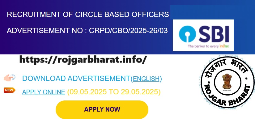 SBI Bank Circle Based Officer CBO Recruitment 2025